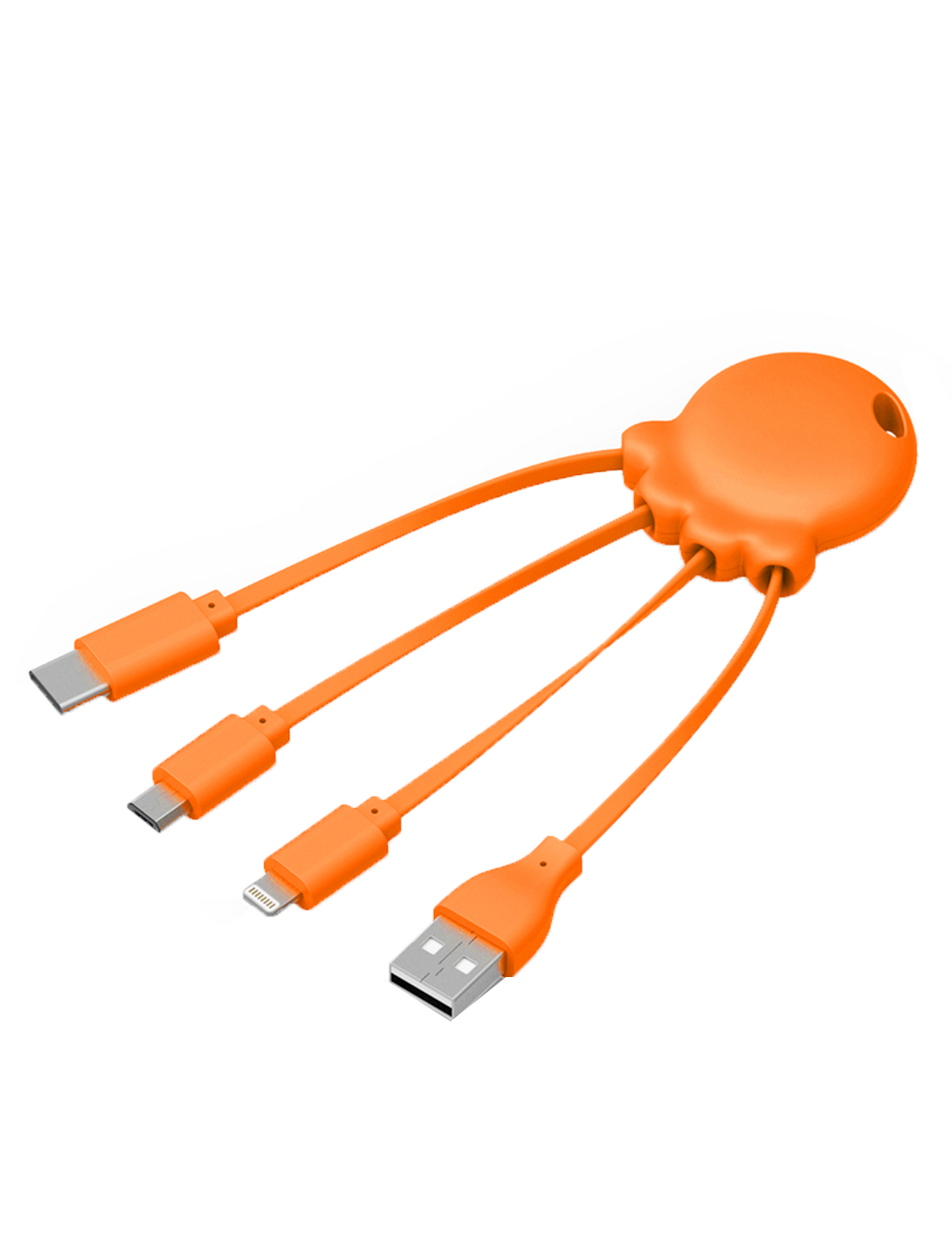 Кабель USB для зарядки Xoopar 2107087, цвет оранжевый 5362428980025 - фото 1