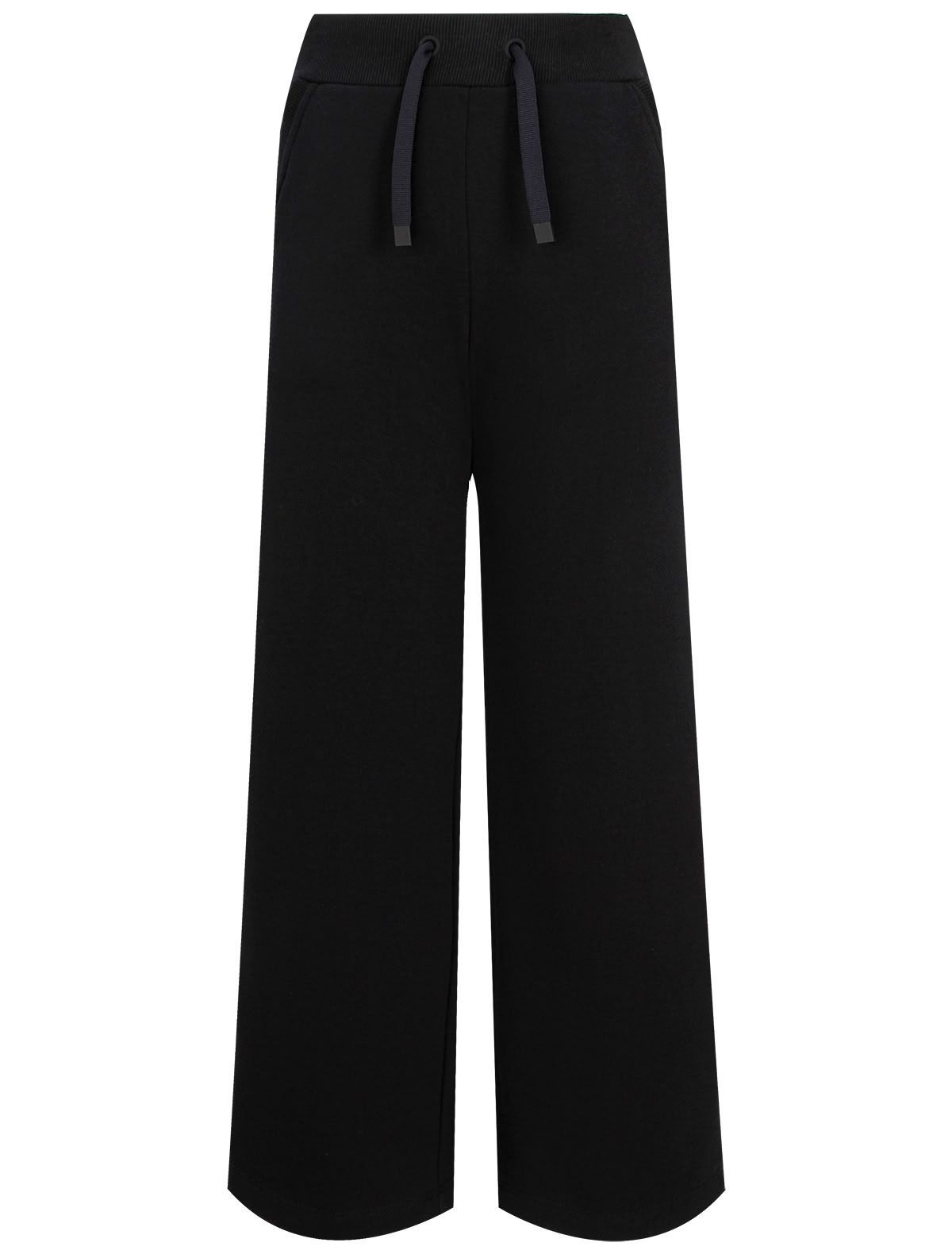 Темно-синие трикотажные брюки