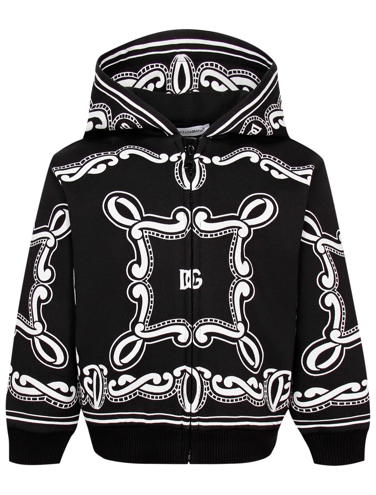 Толстовка с принтом в стиле "бандана"