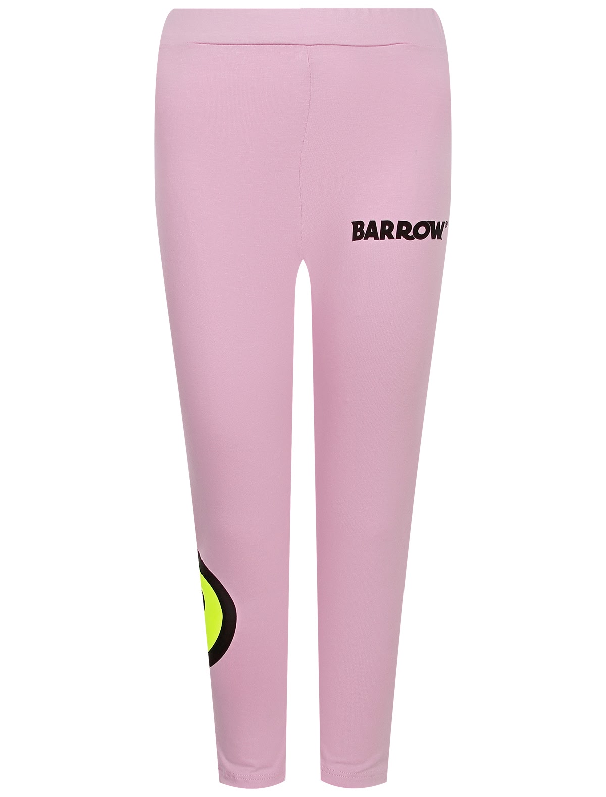 Розовые леггинсы с принтом