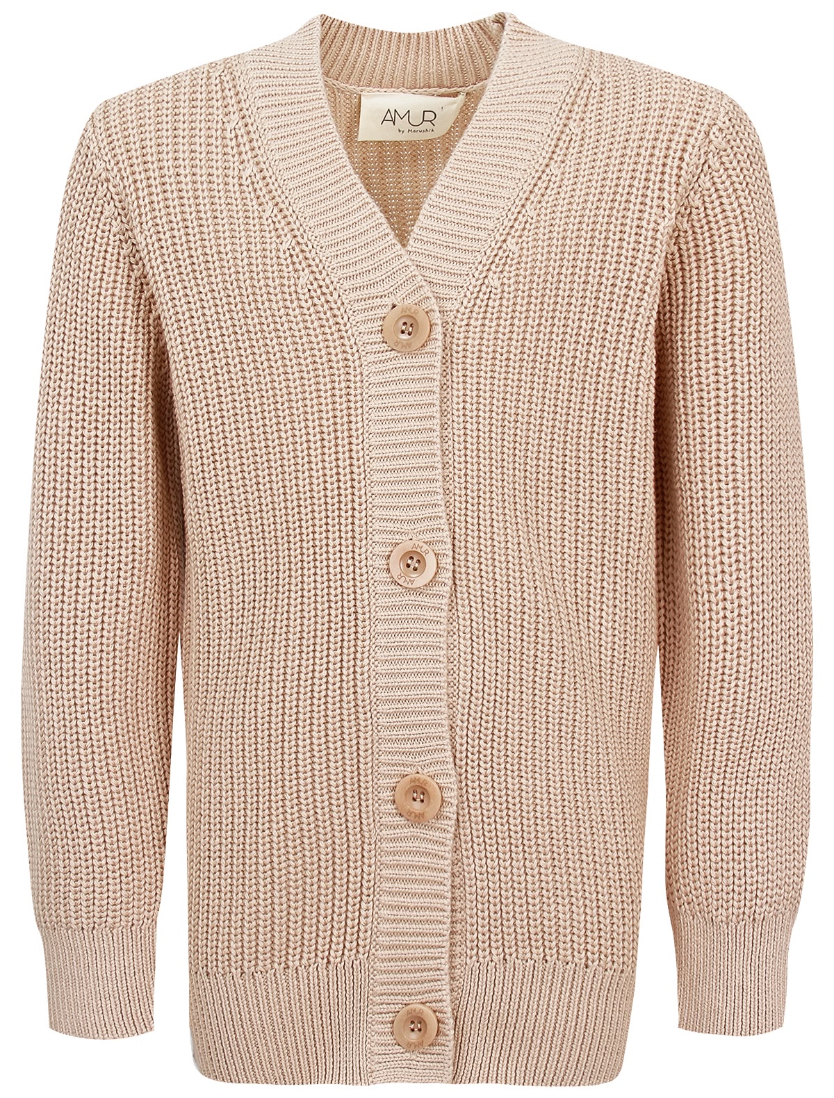 Бежевый кардиган на пуговицах
