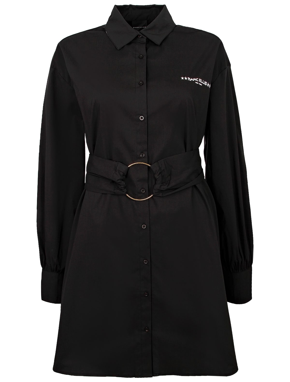 Блуза чёрная удлиненная