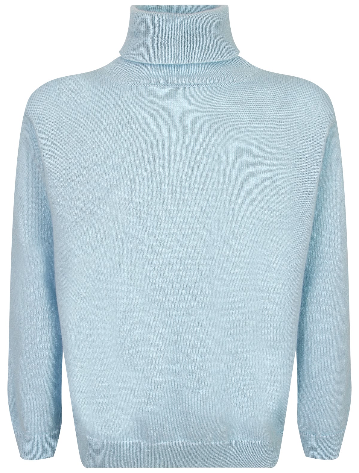 Голубая кашемировая водолазка