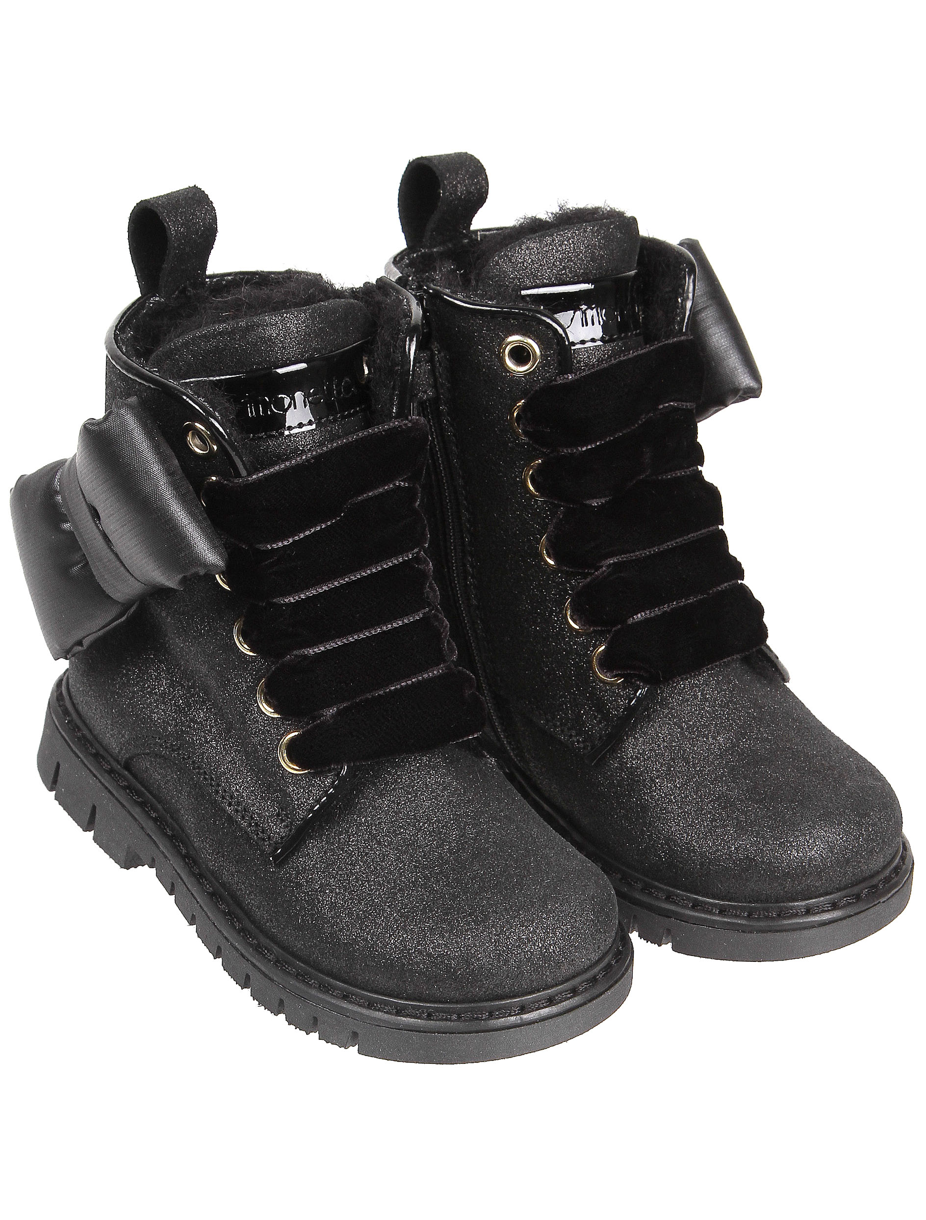 Высокие ботинки на шерстяной подкладке