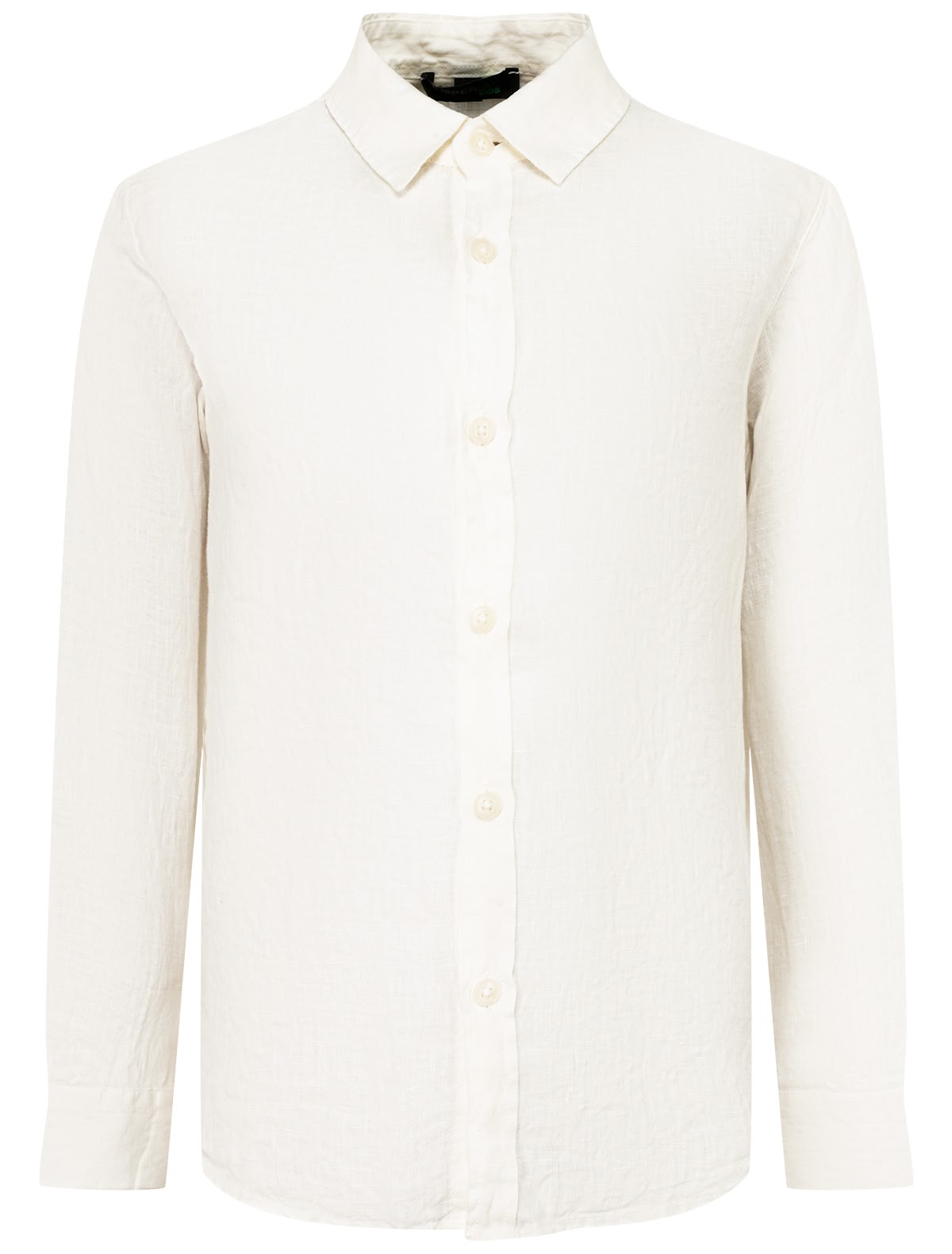Кремовая рубашка из льна