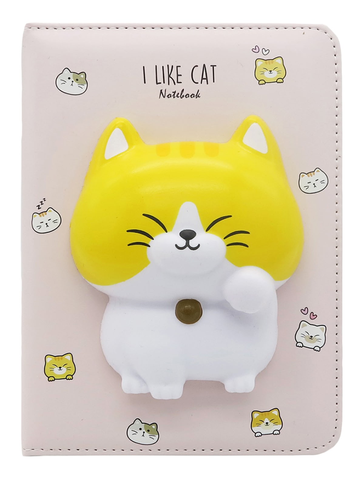 Блокнот со сквишем Котик I Like Cat формат А5