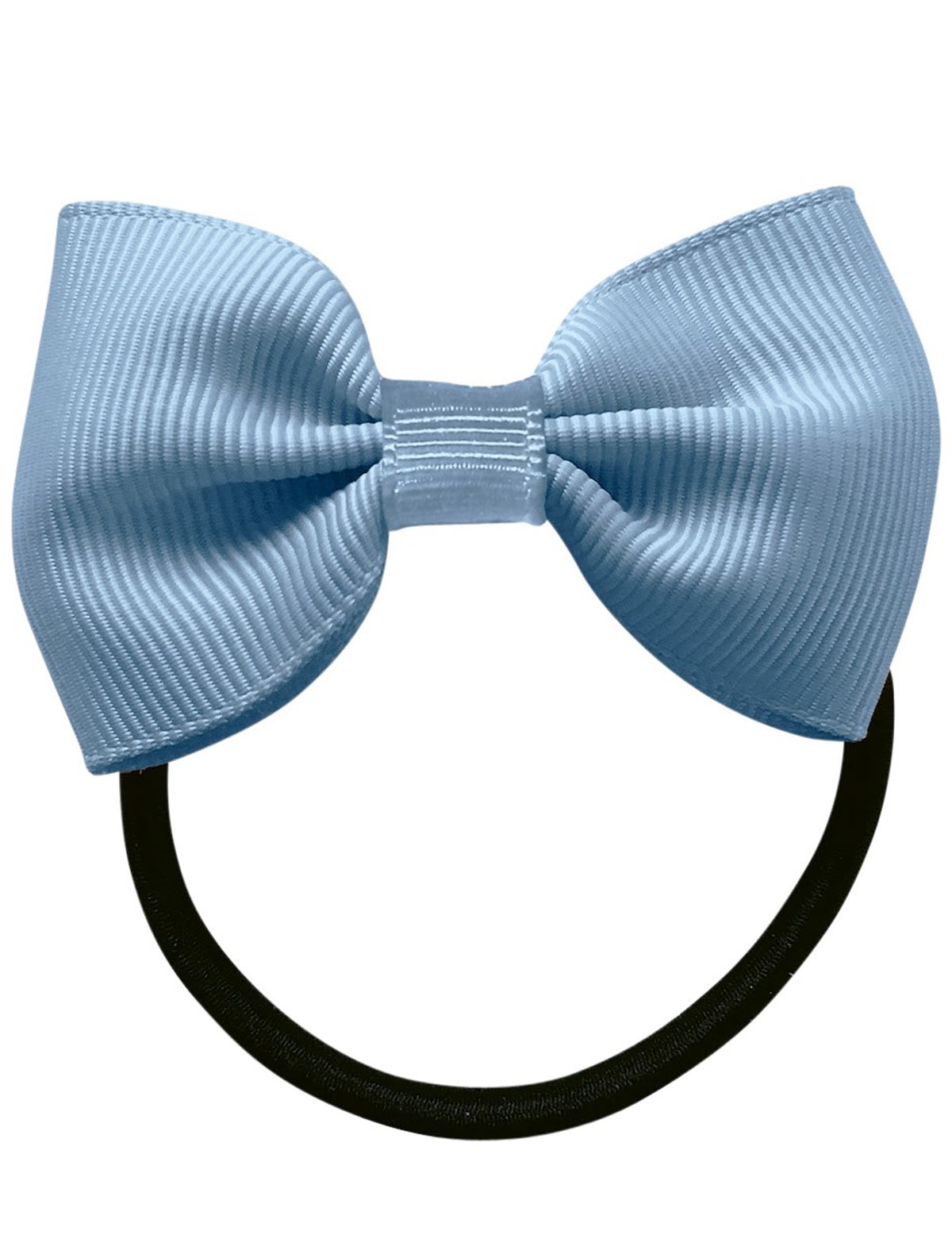 Голубая резинка для волос бантик