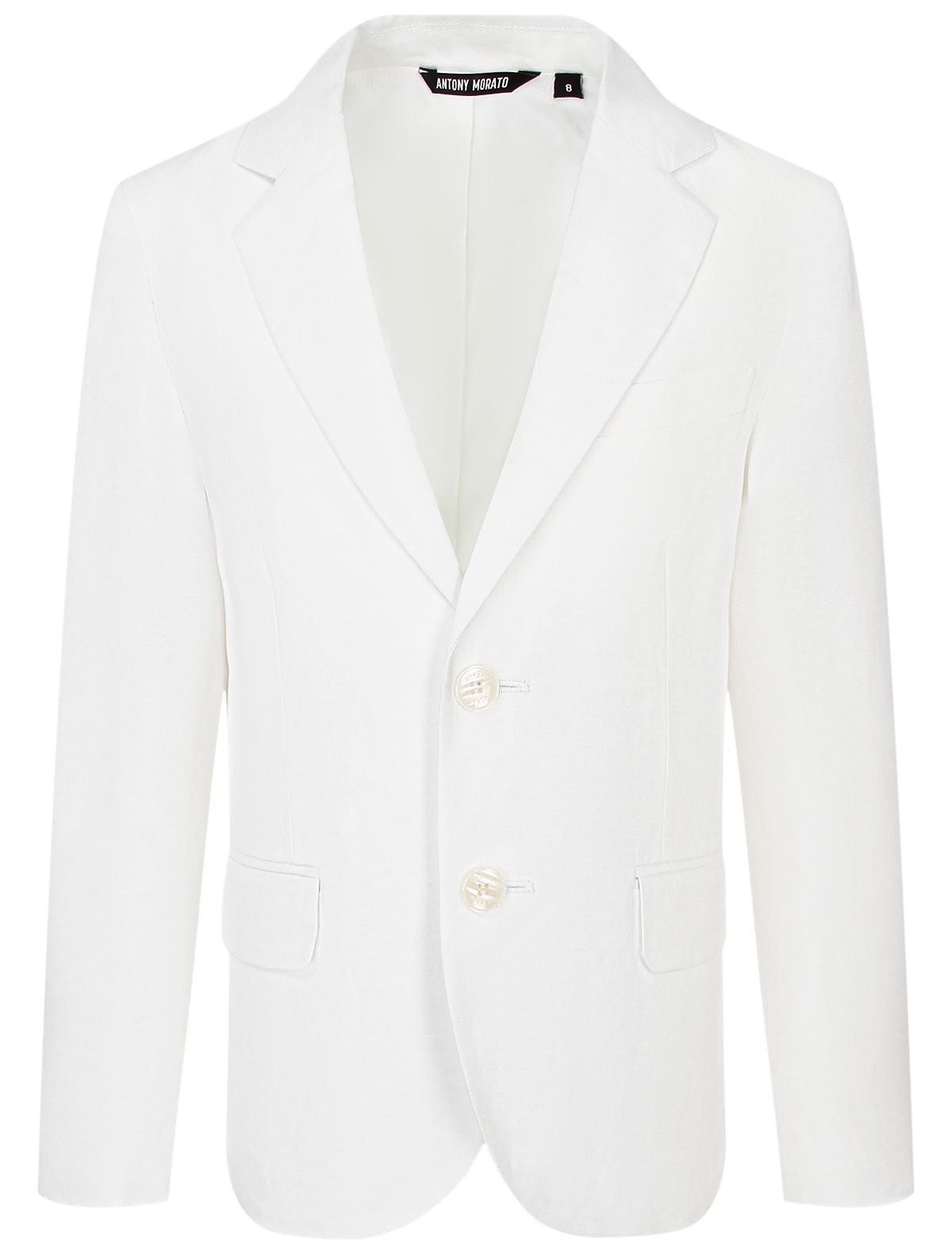 Белый однобортный пиджак