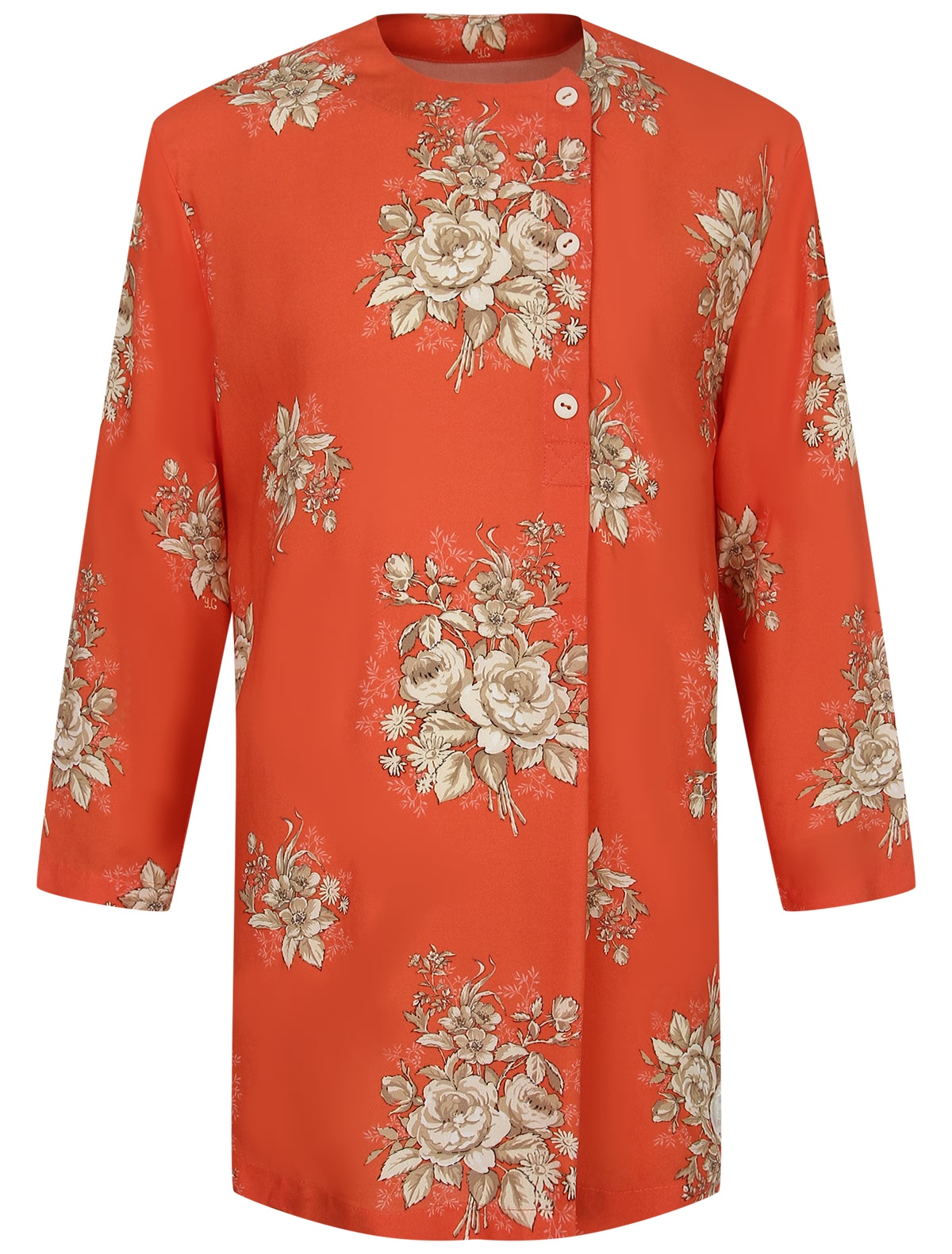 Рубашка с цветочным принтом