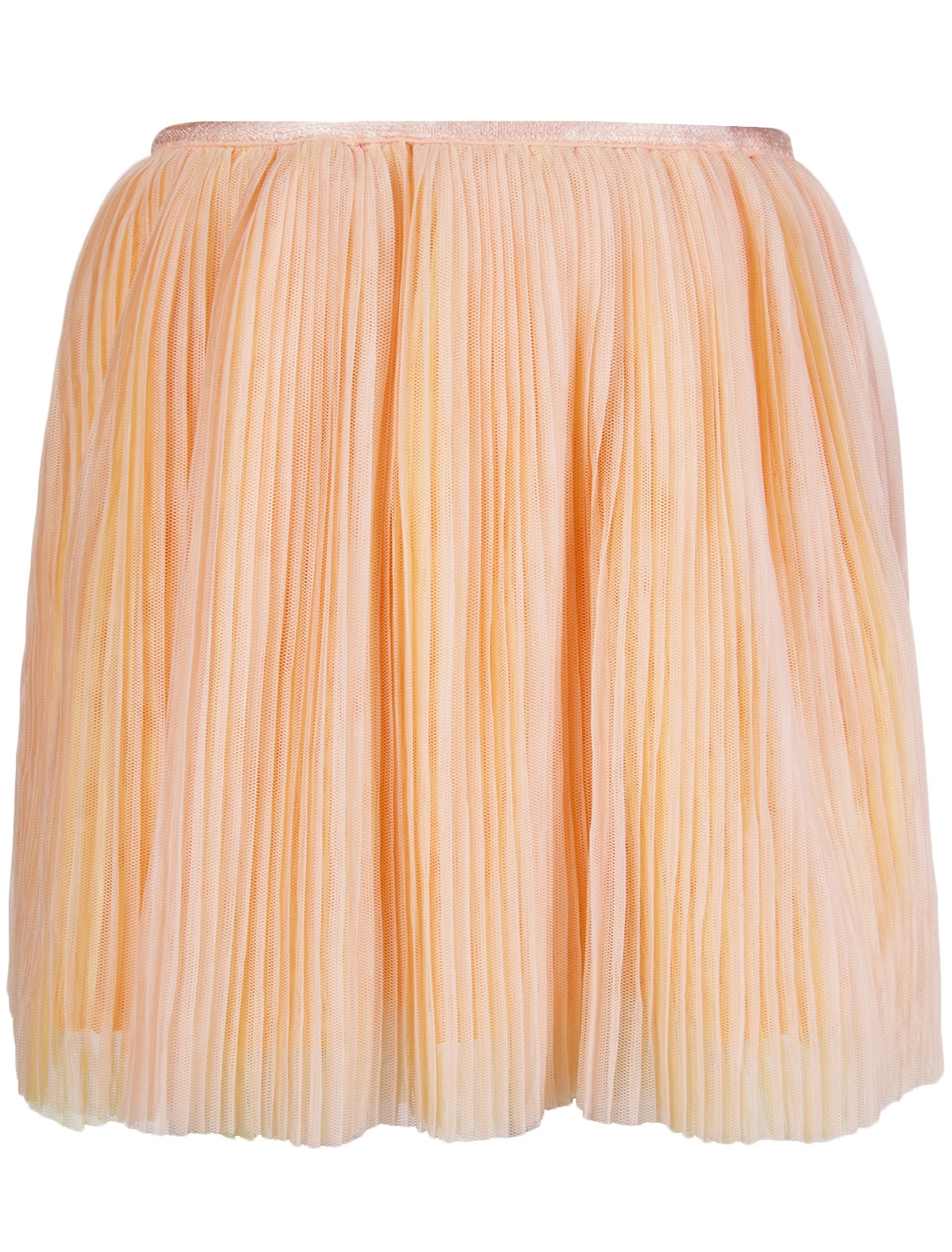Плиссированная юбка персикового цвета