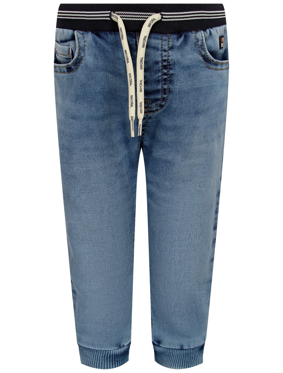 Джинсы с эластичным поясом