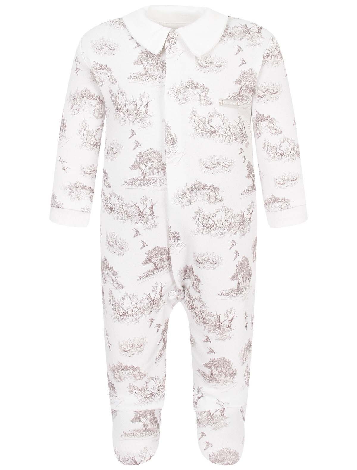 Хлопковый комбинезон с принтом