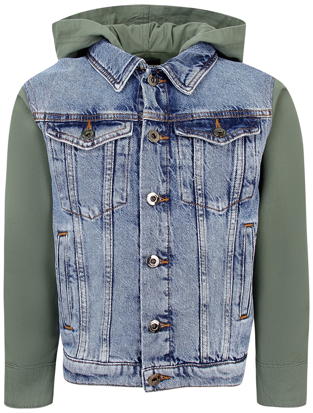 Комбинированная джинсовая куртка