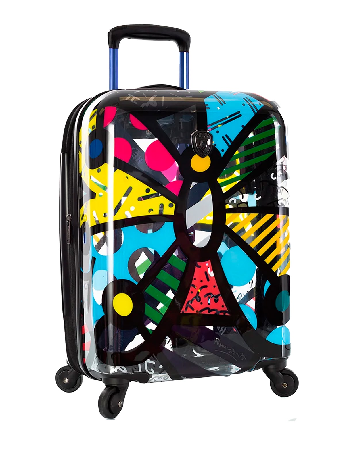 Чемодан 4-х колесный Britto Transparent Butterfly S