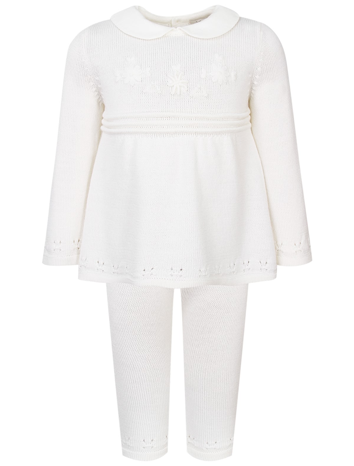 Шерстяной комплект из джемпера и брюк