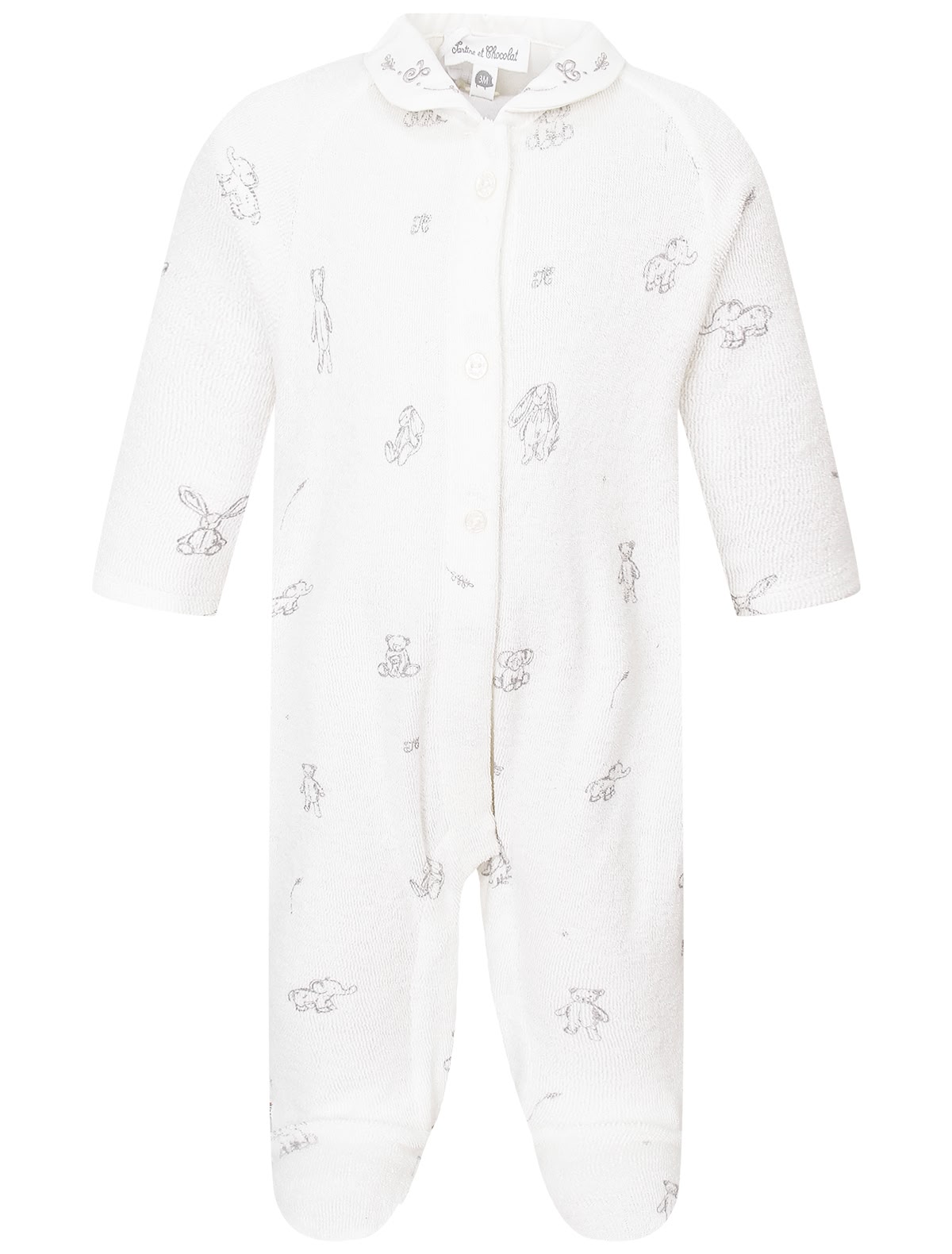 Хлопковый комбинезон с принтом