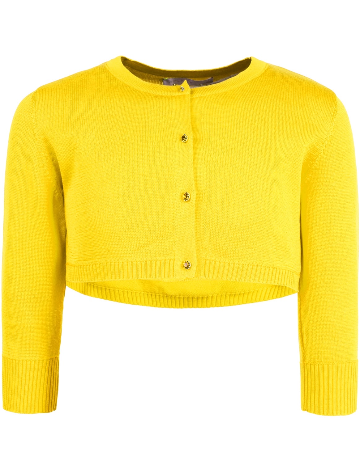 Жёлтое болеро из органического хлопка