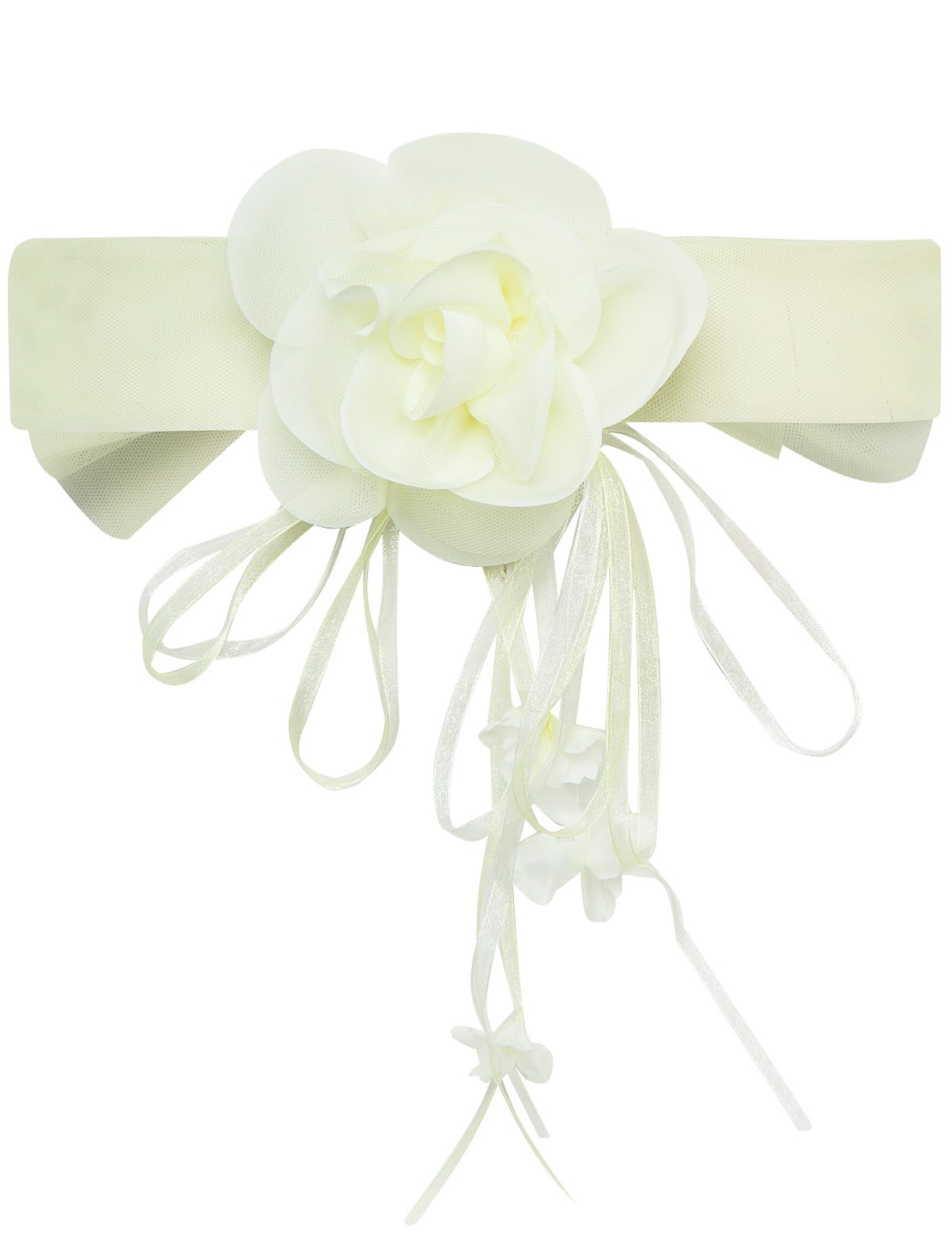 Желтый пояс с цветком