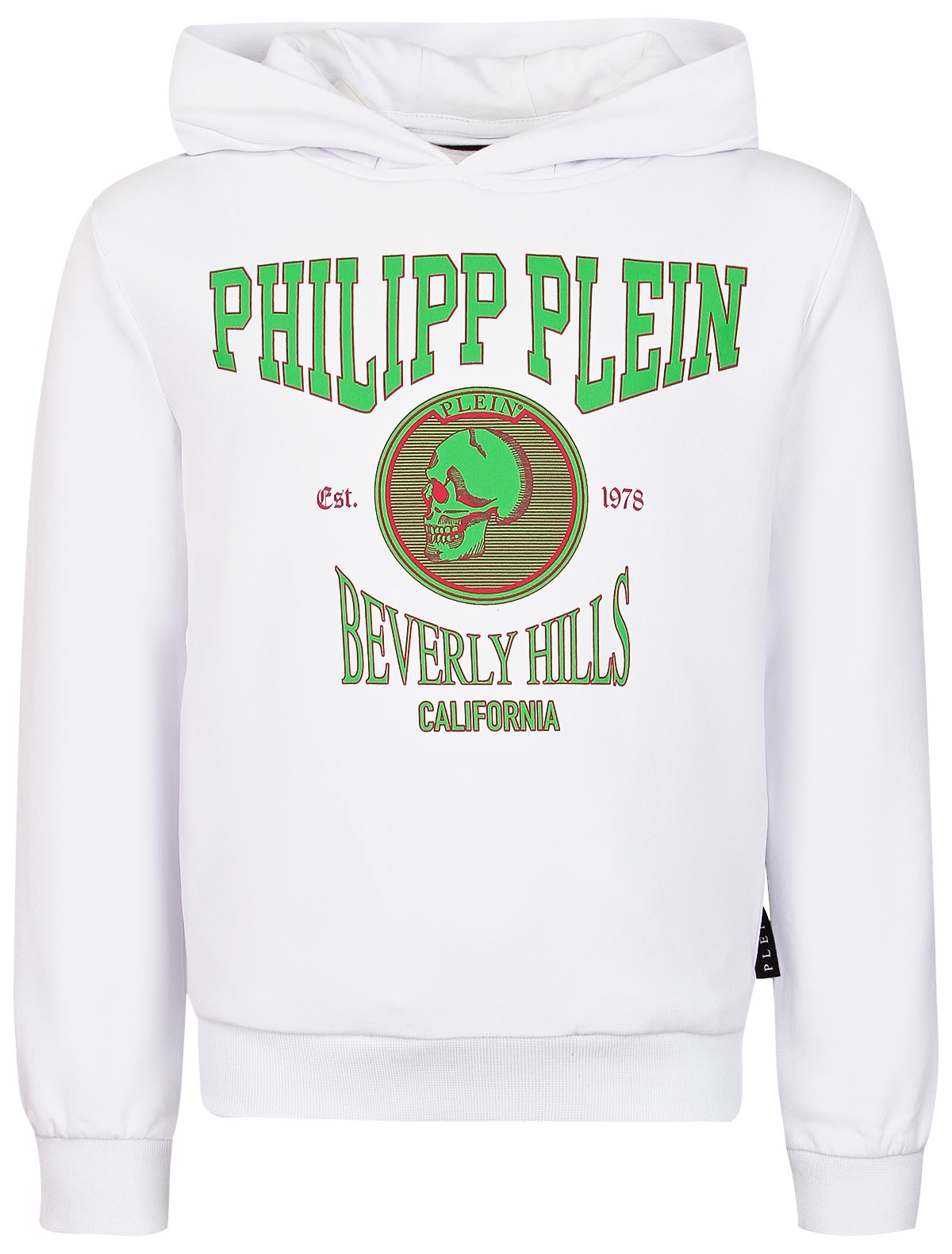 Худи с зелёным принтом