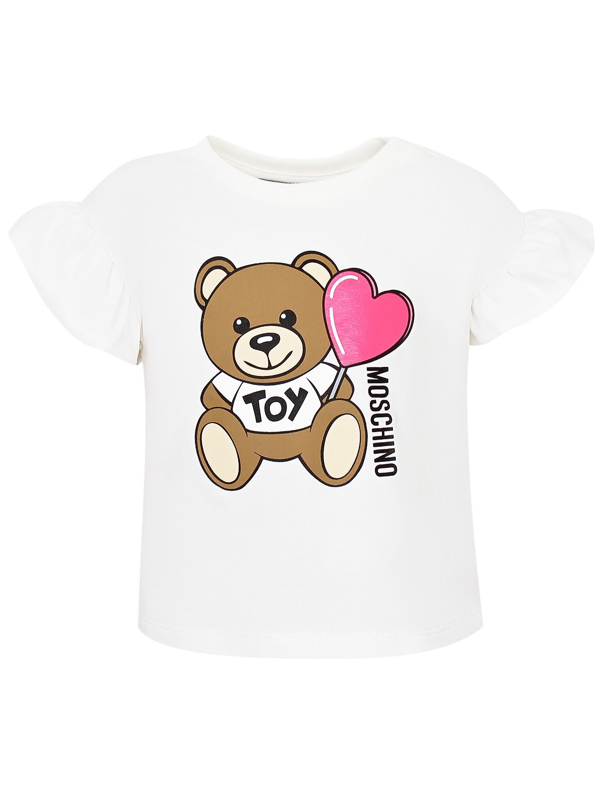 Белая футболка с фирменным медведем