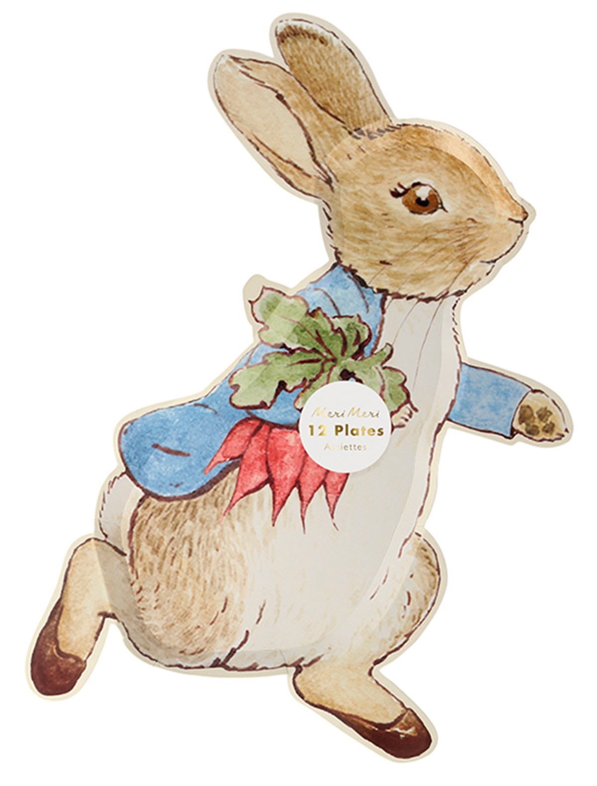 Набор бумажных одноразовых тарелок "Кролик" 12 шт.