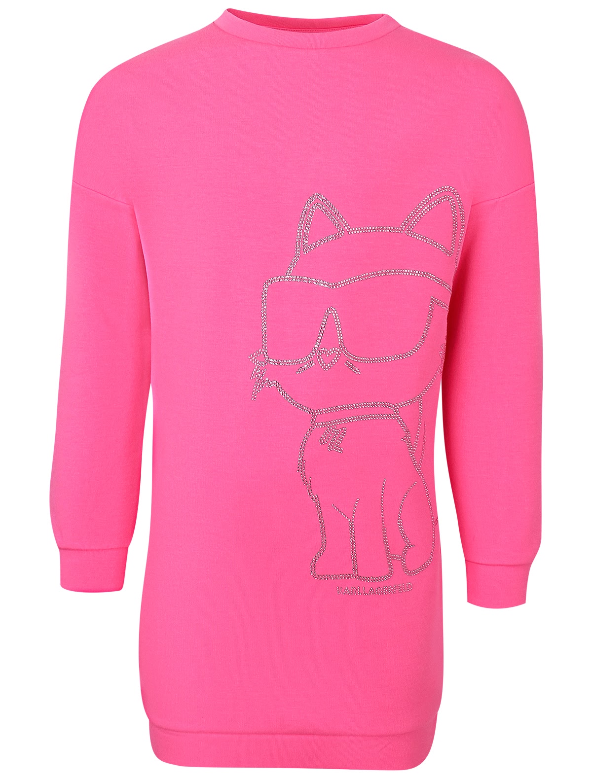 Розовое платье со стразами