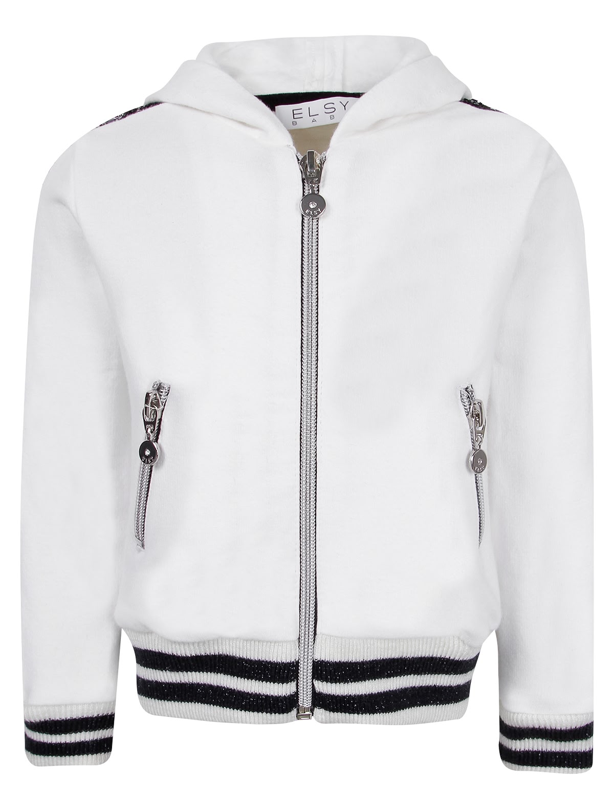 Толстовка с пайетками на рукавах