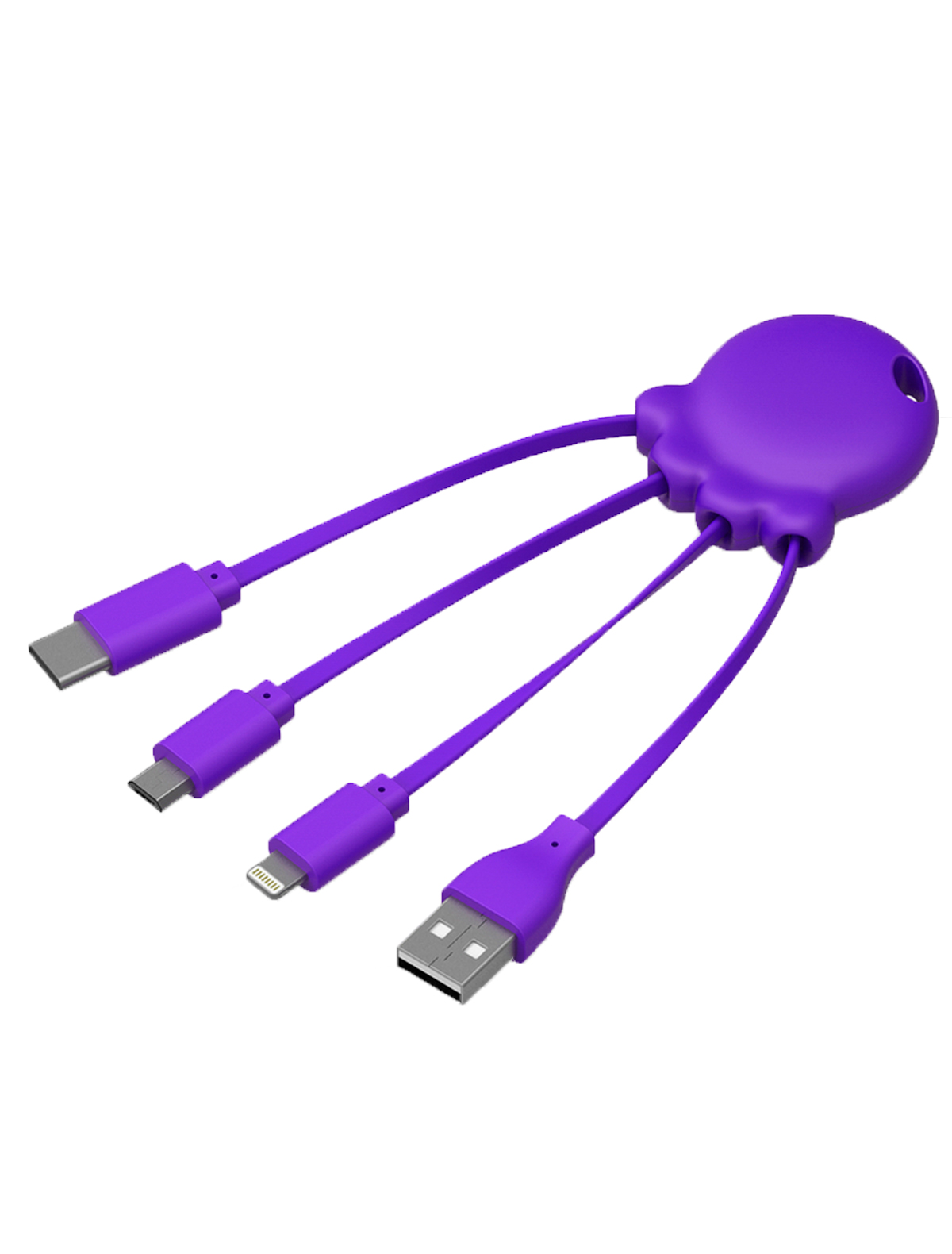 Кабель USB для зарядки Xoopar 2107083, цвет фиолетовый