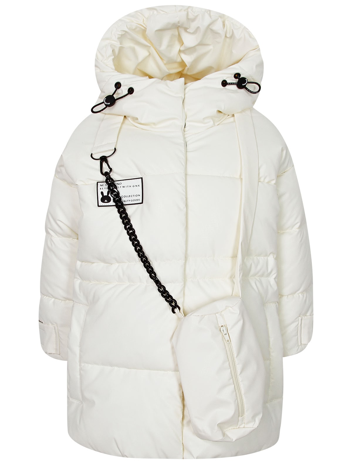 Кремовая куртка с сумочкой