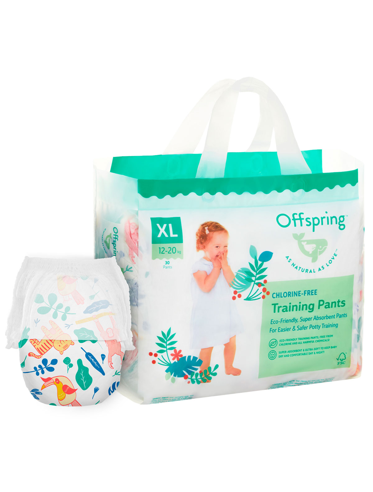 Трусики-подгузники, XL 12-20 кг,  30 шт