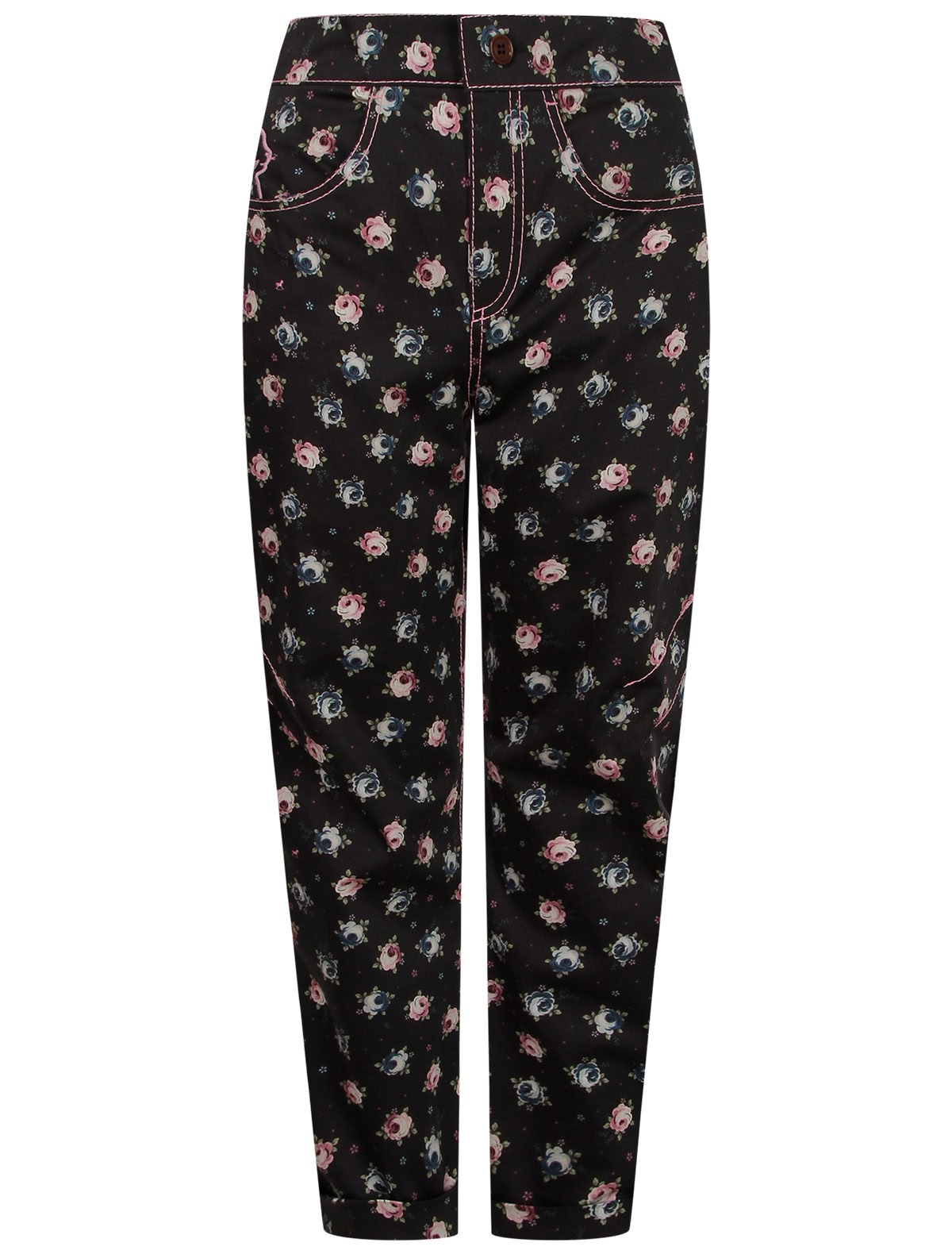 Брюки с цветочным принтом