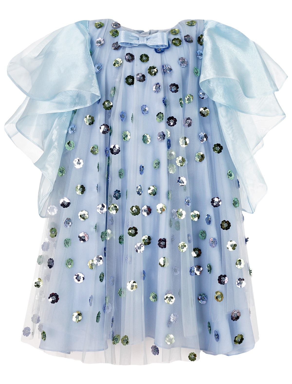 Платье с цветами из блёсток