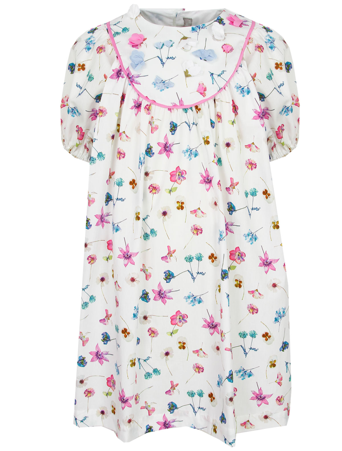 Хлопковое платье с цветами