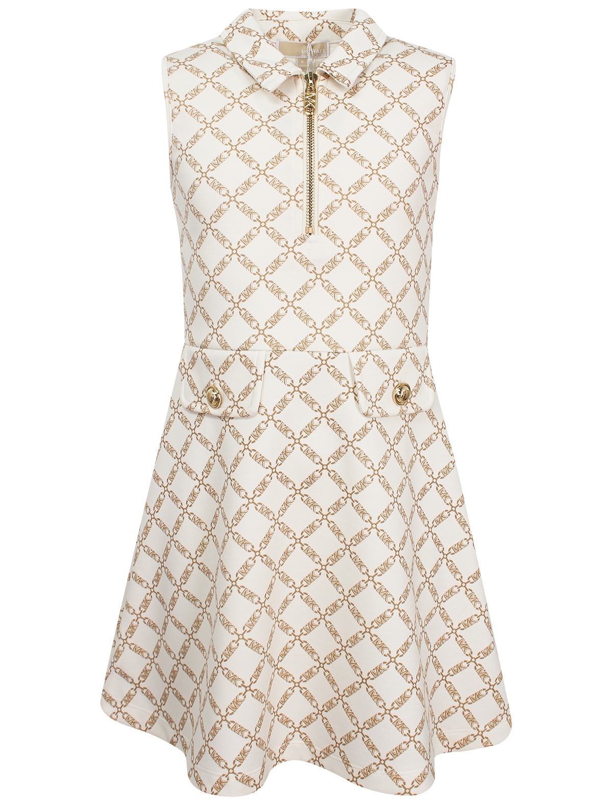 Платье с фирменным принтом