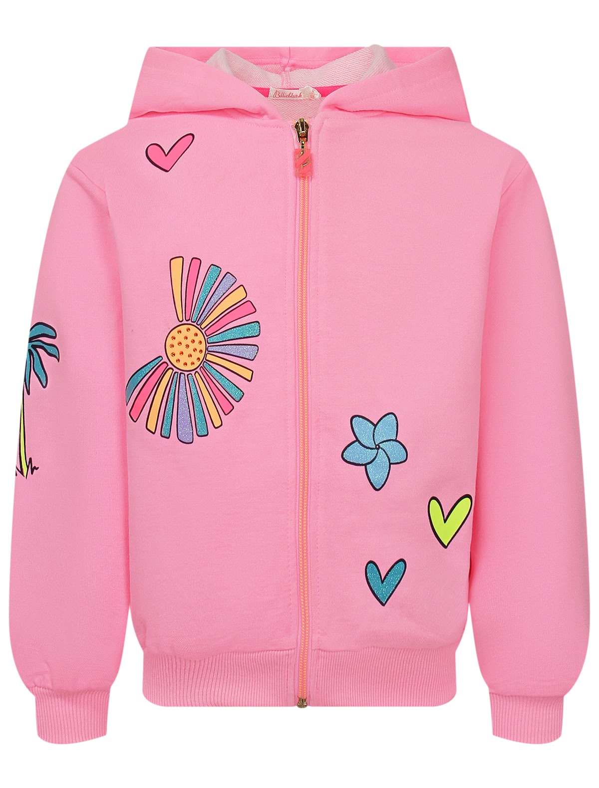 Розовая толстовка с принтом