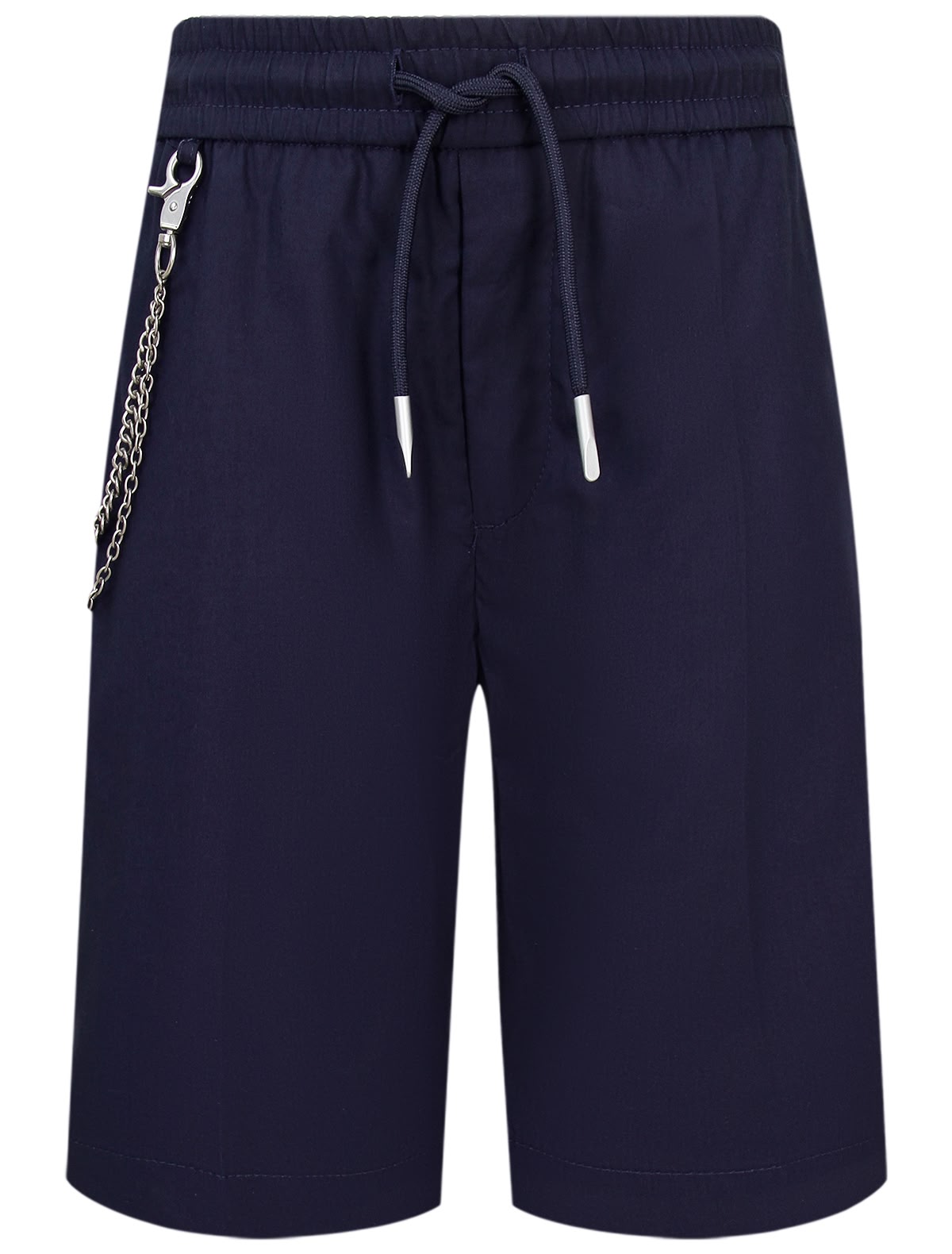 Шорты из лиоцелла и хлопка с цепочкой