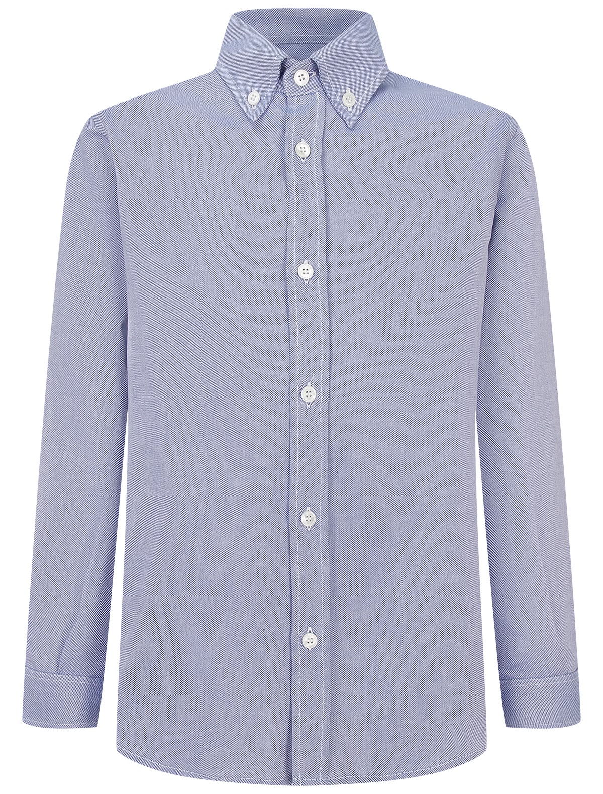 Голубая рубашка с длинным рукавом