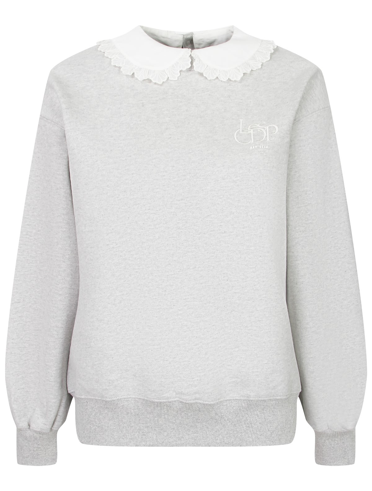 Свитшот с кружевным воротничком