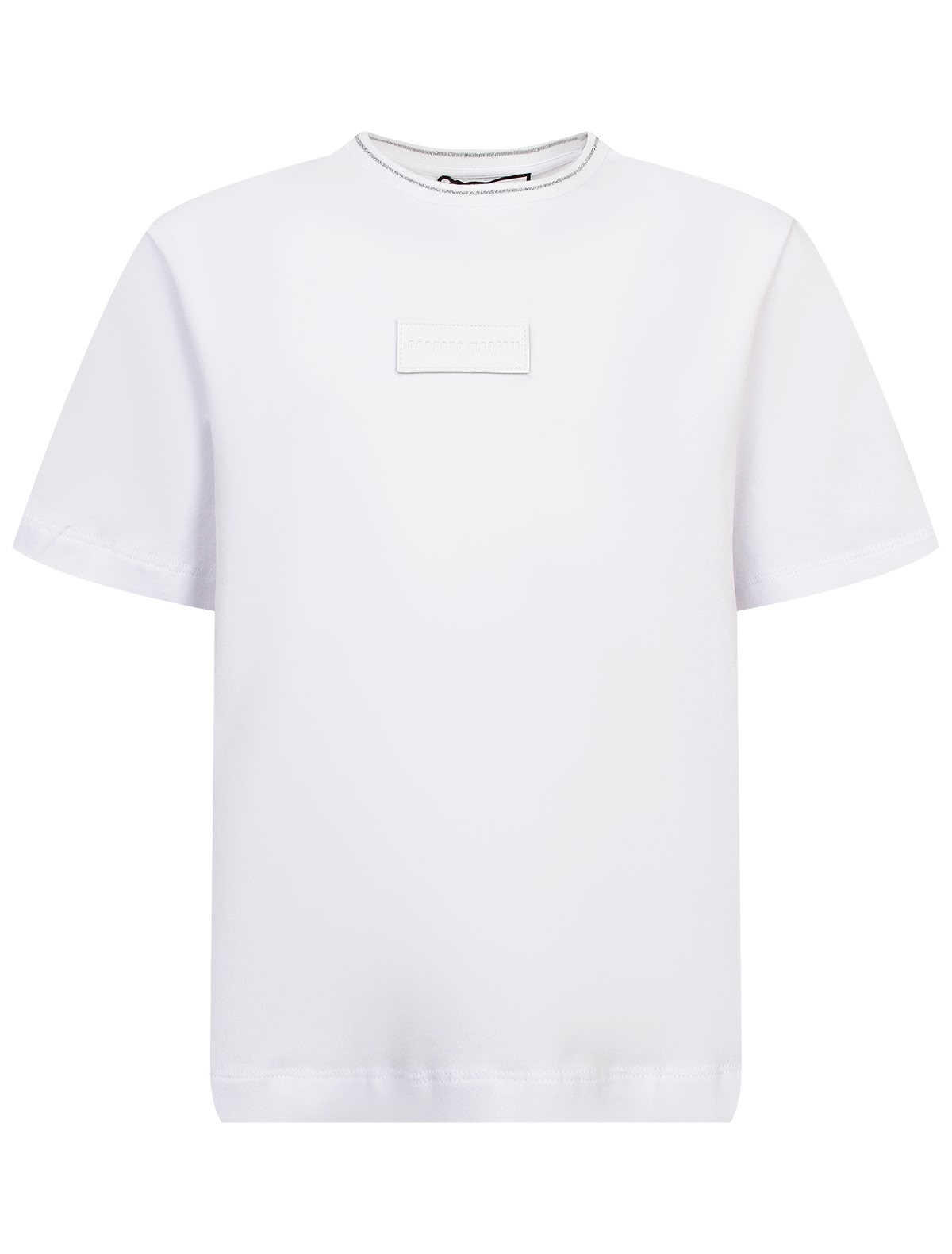 Белая хлопковая футболка