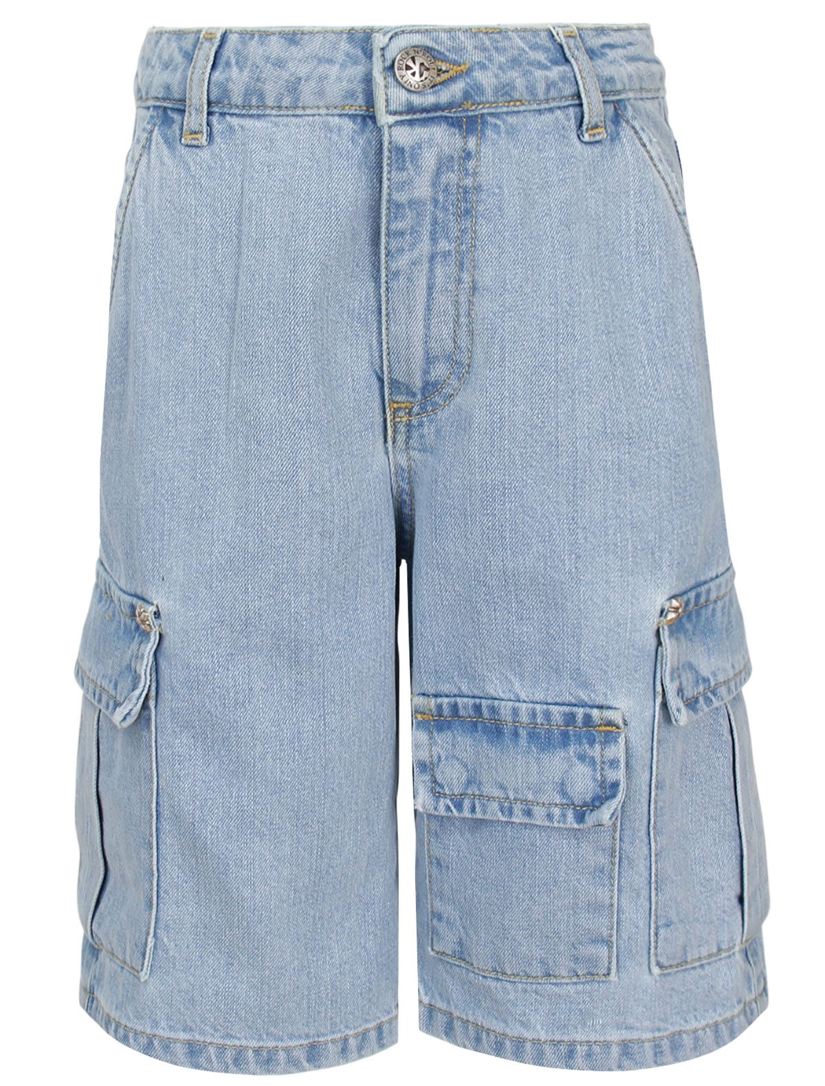 Голубые джинсовые шорты