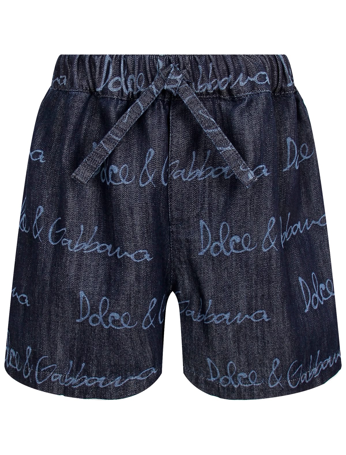 Синие шорты с принтом логотипа