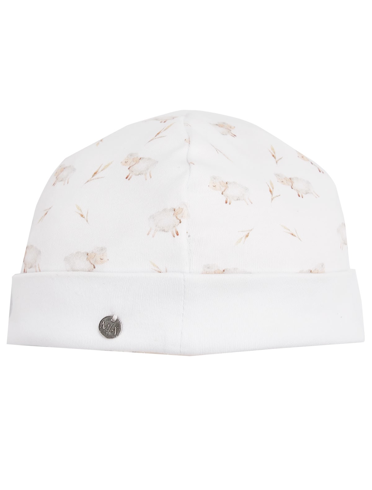 Шапка с принтом овечки