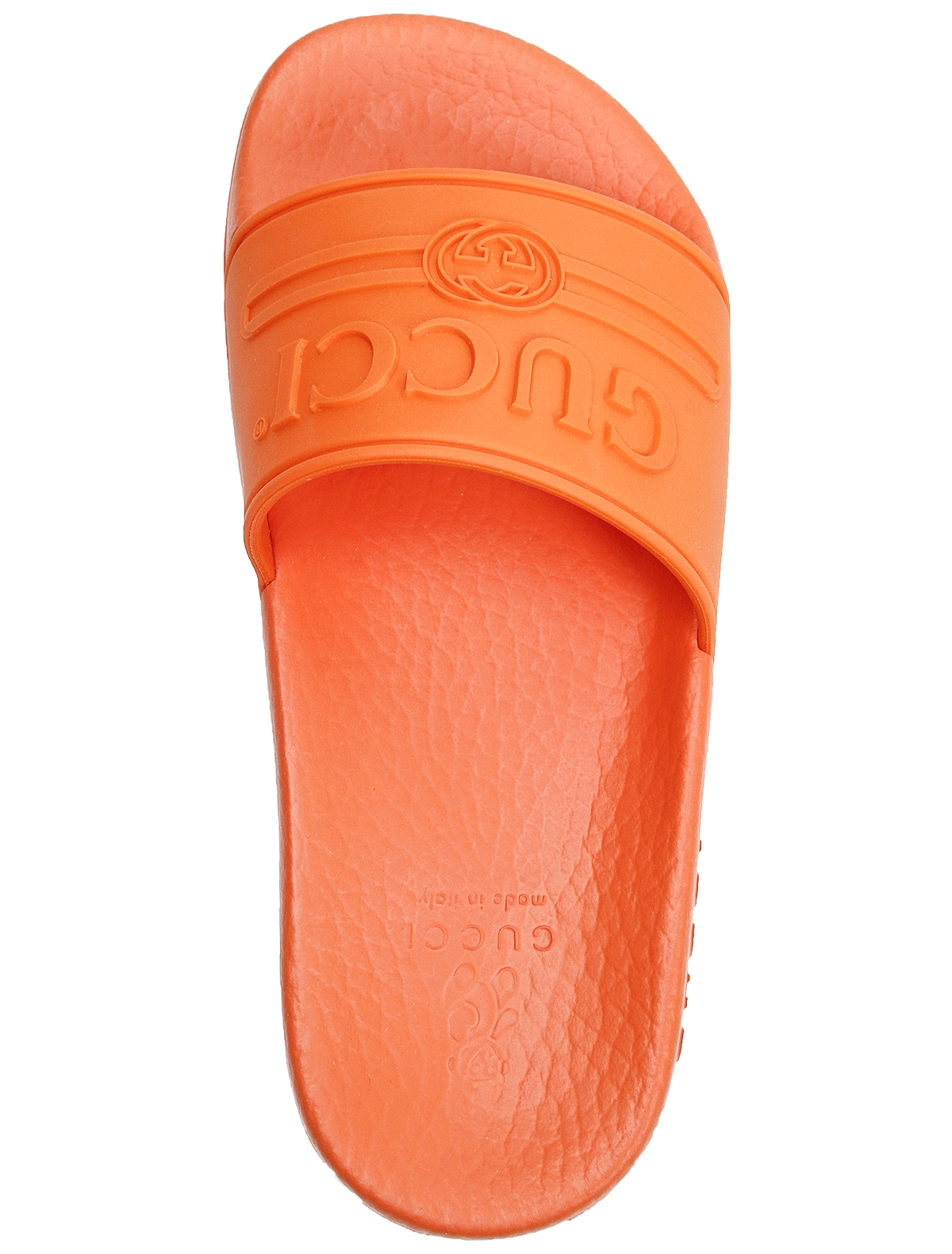 Шлепанцы пляжные GUCCI 1946804, цвет оранжевый, размер 27 2282429970067 - фото 6