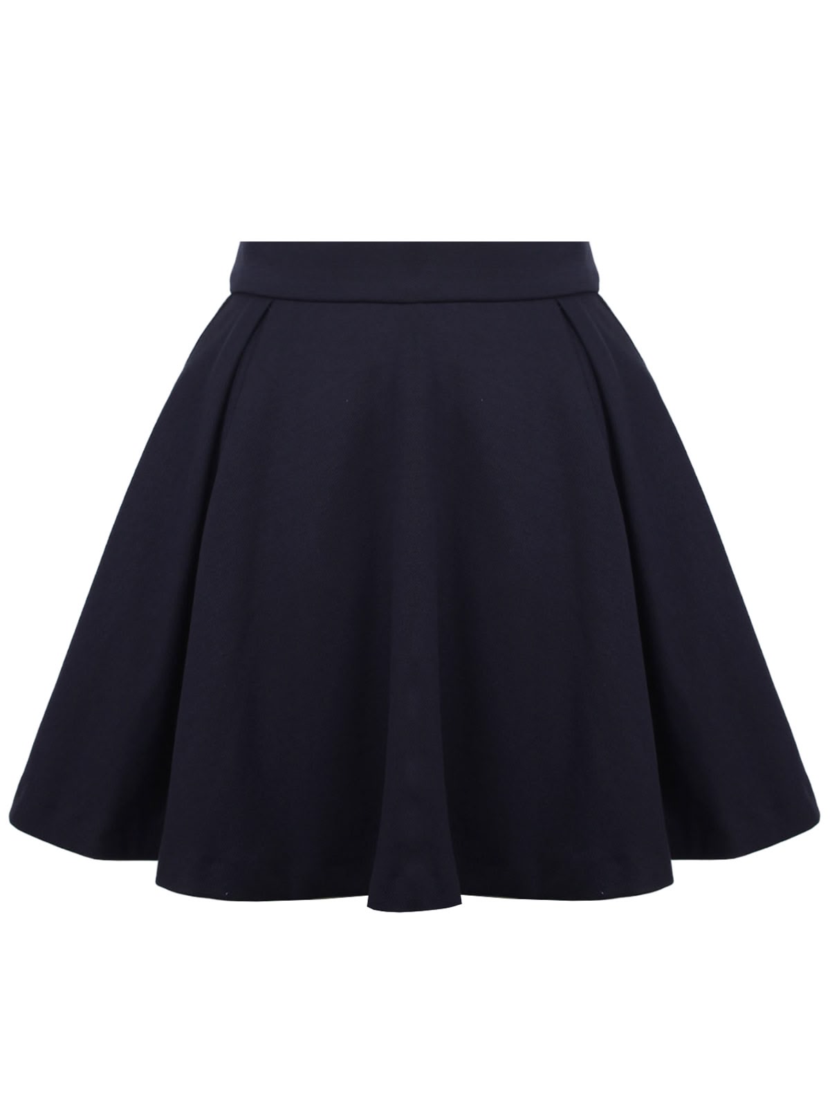 Синяя юбка в складку