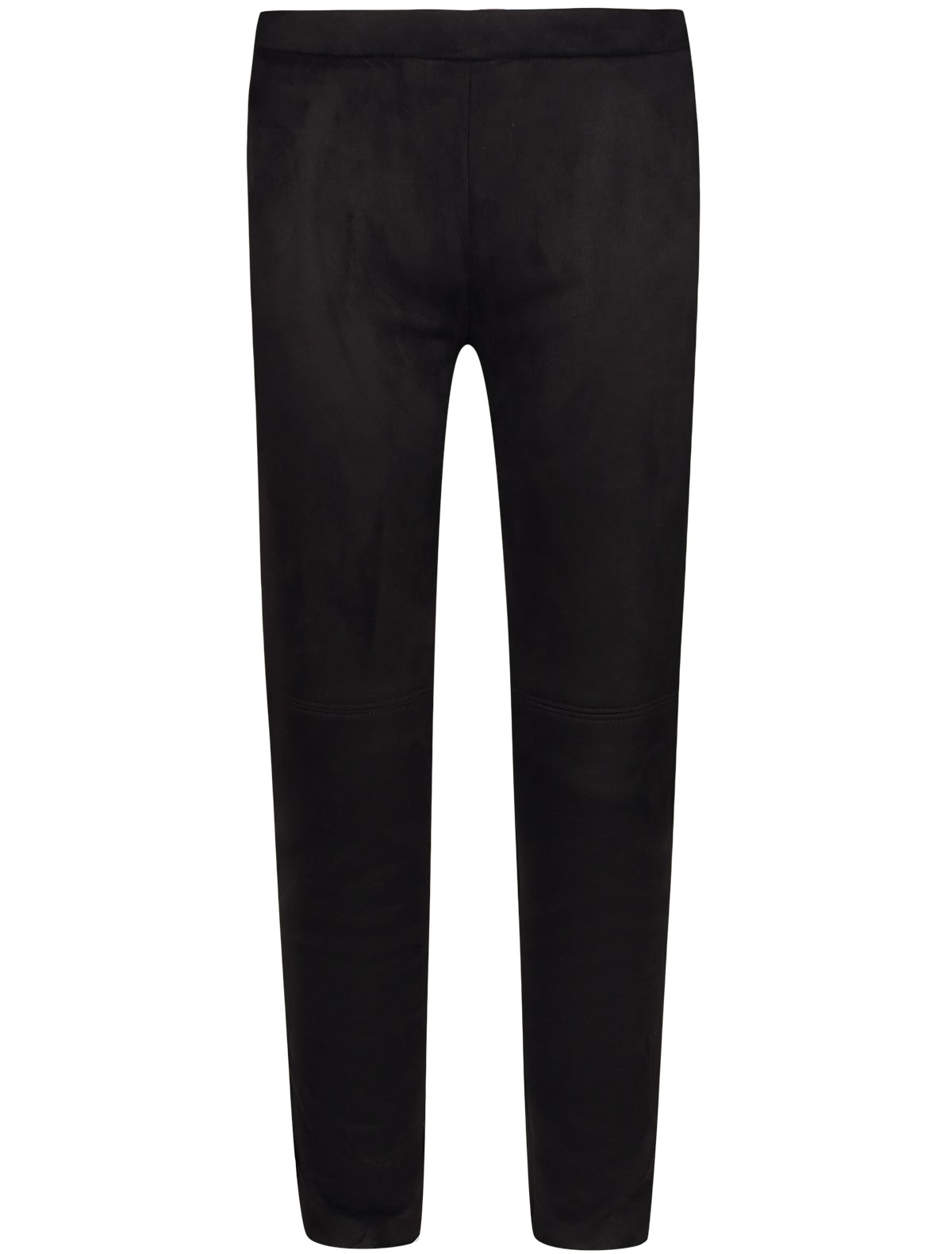 Черные замшевые леггинсы