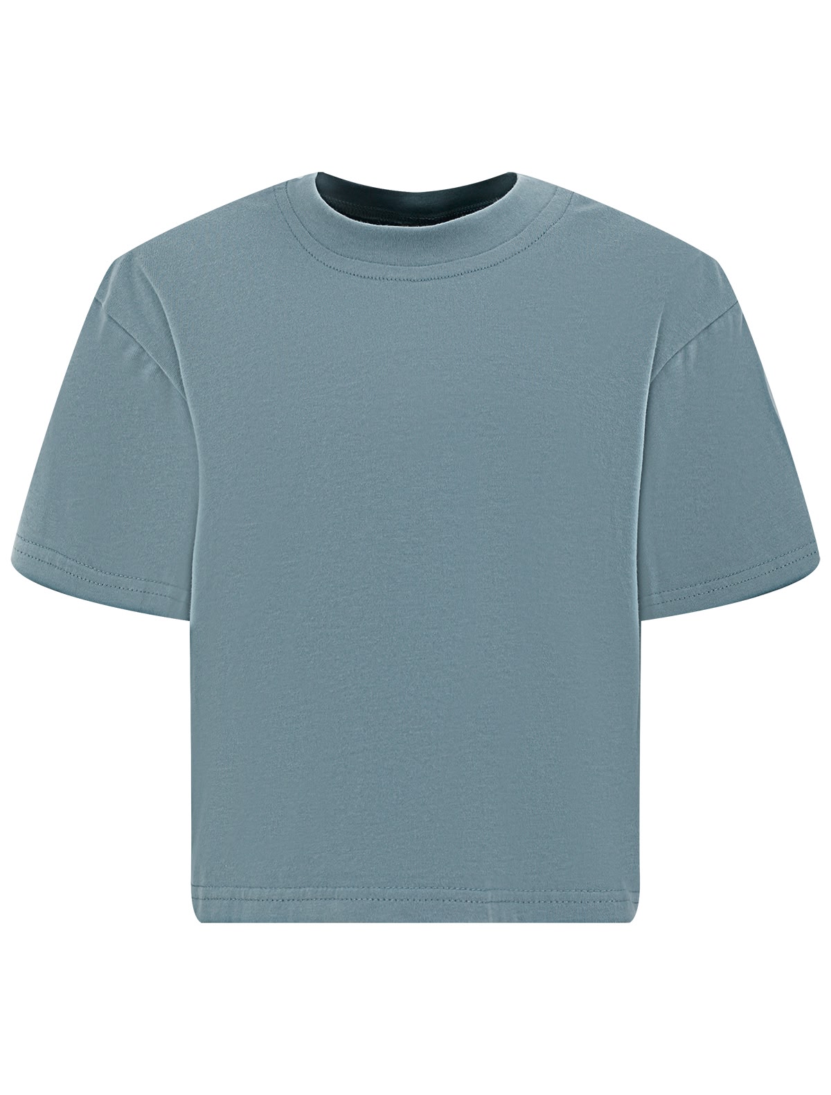 Винтажно-синяя оверсайз футболка