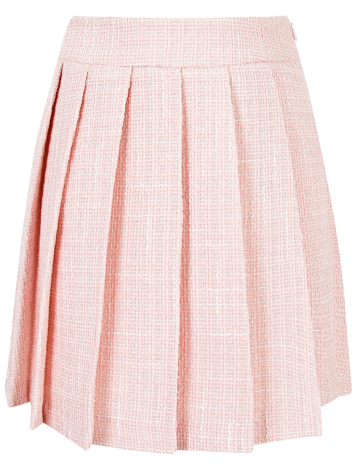 Розовая юбка в складку