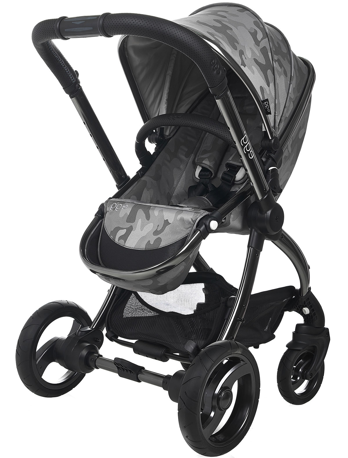 Коляска с поворотом сиденья Camo Grey & Anodised Chassis