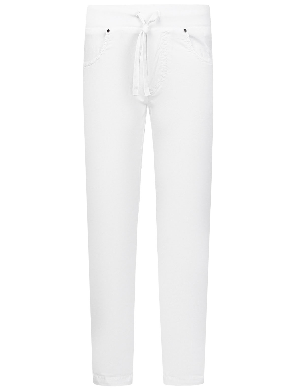 Белые брюки на кулиске