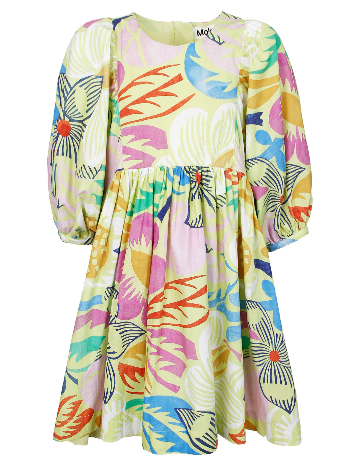 Платье с тропическими цветами